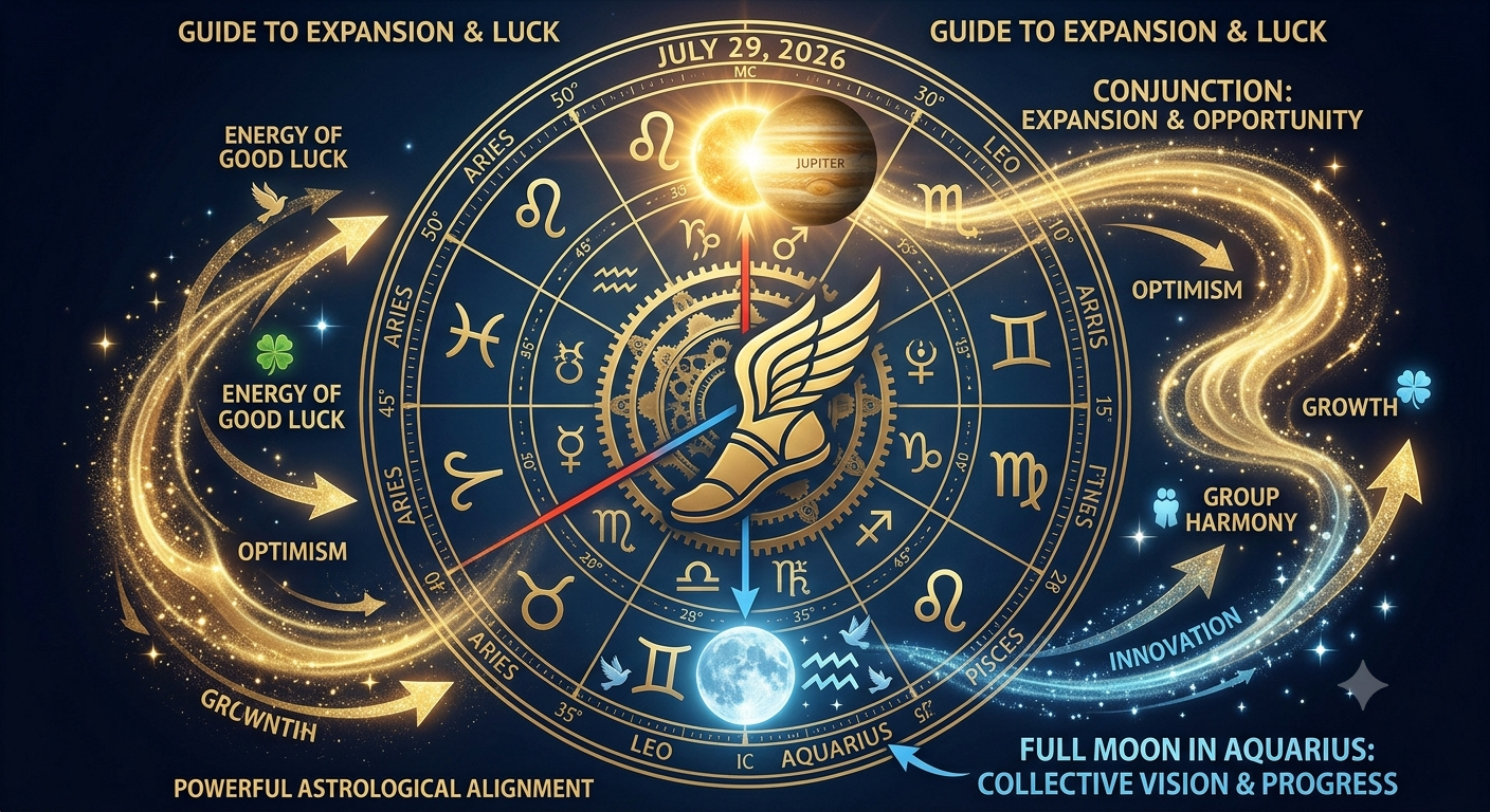 7/29/26 One of the Luckiest Days of the Year - Sun conjunct Jupiter